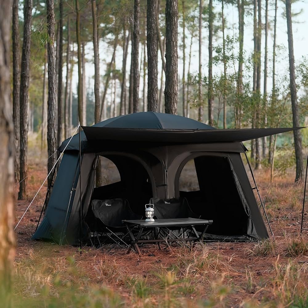 VIDALIDO Two Room Tent 4-6人用 Amazon.com : Vidalido 4-6 Person Camping Tent with 3 Door 2